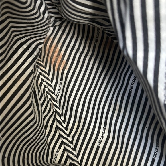 Y2K Juicy Couture Vintage Black Velour Tote Bag Pammy Purse - Picture 10 of 11